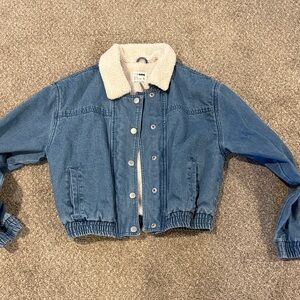 Cisono Jean jacket fleece lined size large